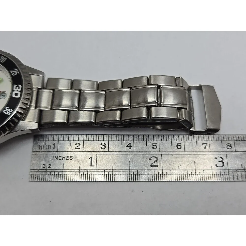 Sun Time US Army Dept Seal Competitor Steel Watch Quartz Date New Battery Mens